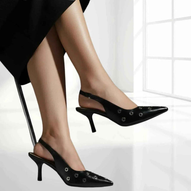 City Lights Eyelet Sling heels