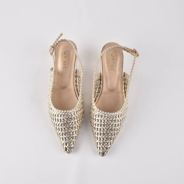GOLDEN HUSH SLING HEELS - Stilnyy