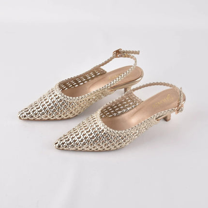 GOLDEN HUSH SLING HEELS - Stilnyy