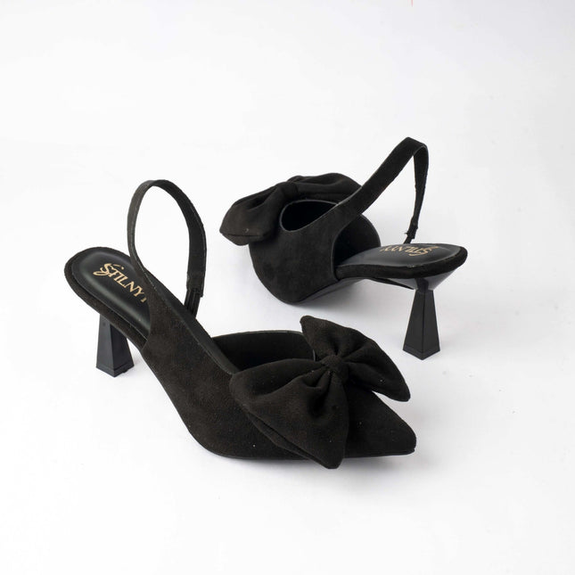 Midnight Charm Bow Heels - Stilnyy