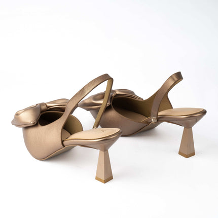Mocha Bow Muse Heels - Stilnyy